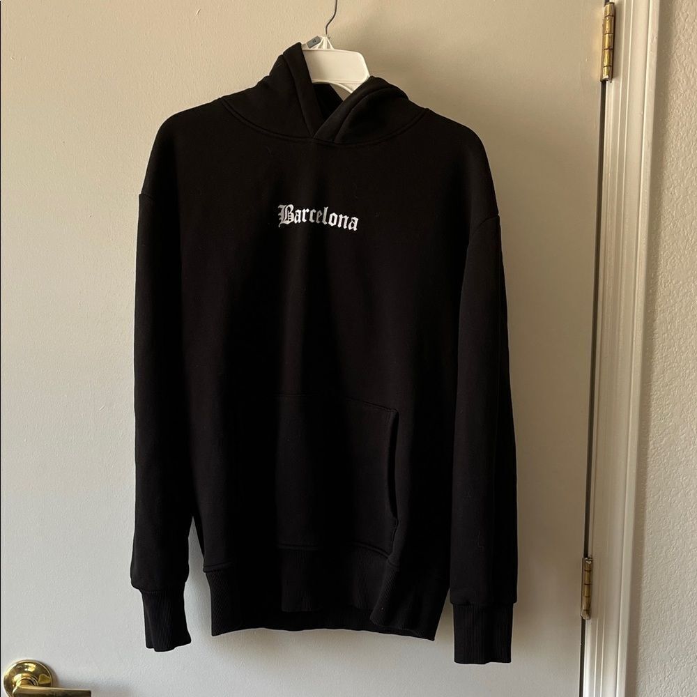Black Sweatshirt Hoodie Casual Style